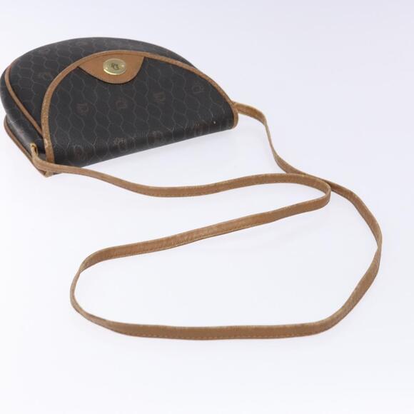 DIOR Honeycomb Canvas Shoulder Bag Pvc Black Gold - Picture 7 of 12